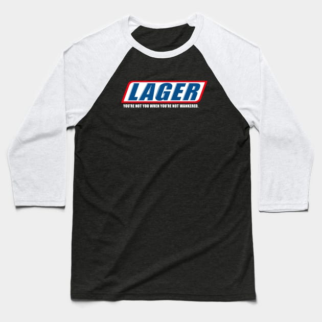 Lager #2 Baseball T-Shirt by SiSuSiSu